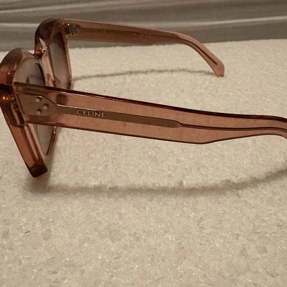 Celine Transparent Square Sunglasses